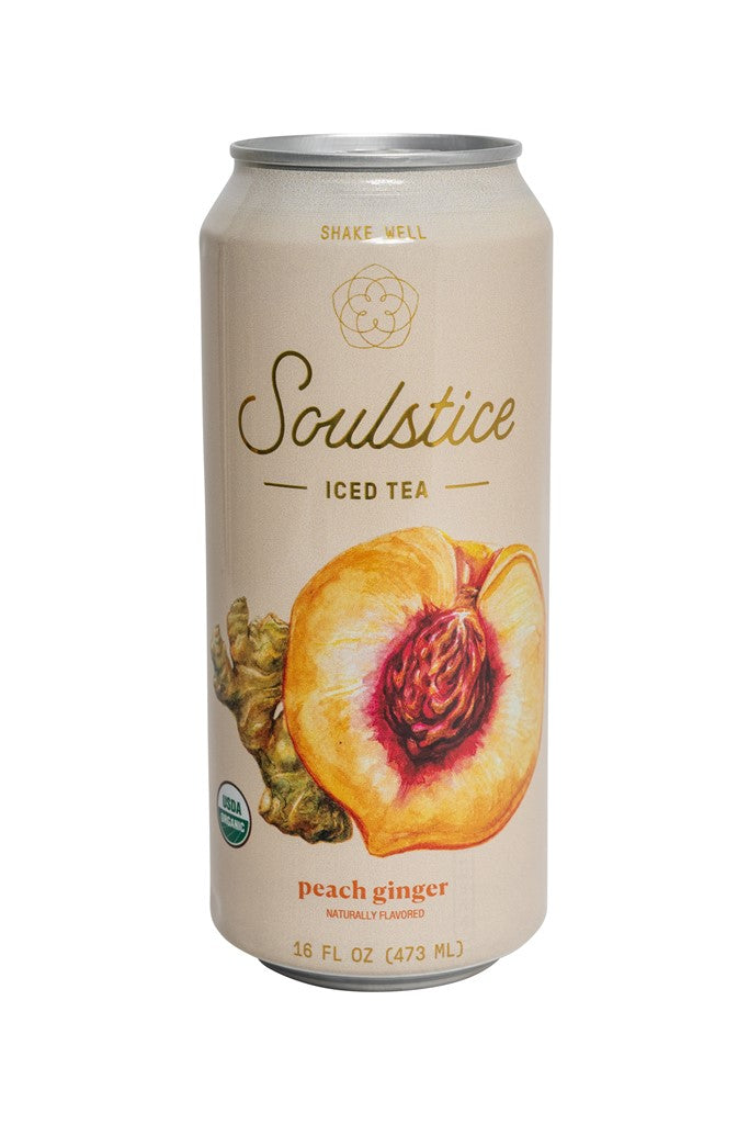 Organic Peach Ginger 12 Pack Case