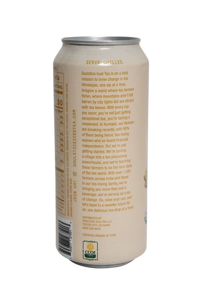 Organic Peach Ginger 12 Pack Case