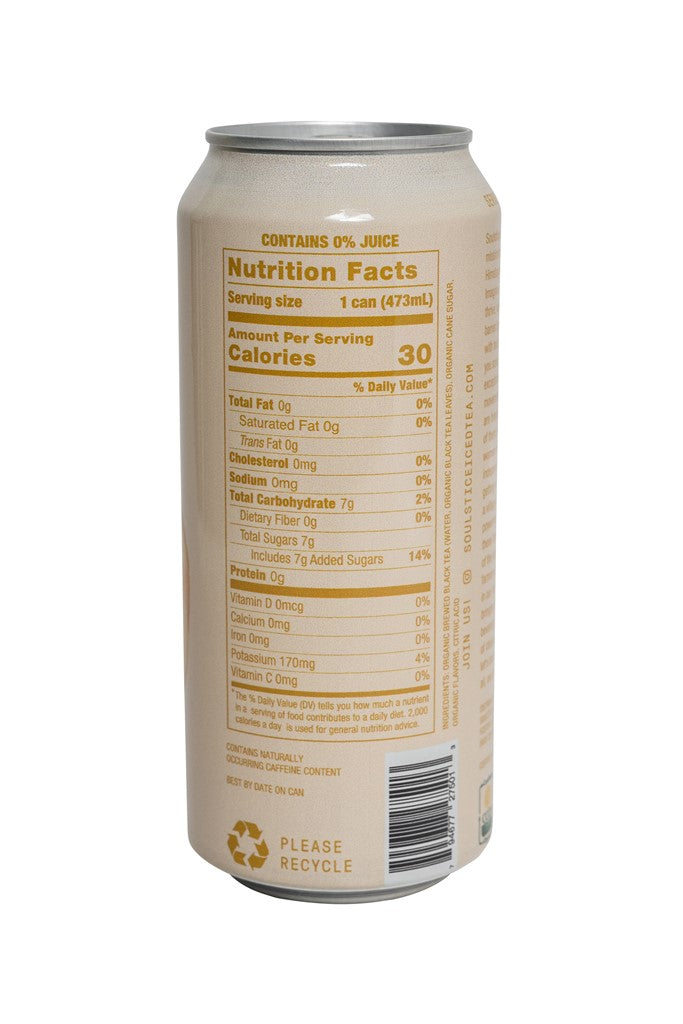 Organic Peach Ginger 12 Pack Case
