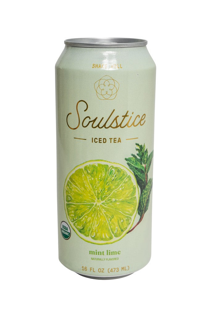 Organic Mint Lime Green Tea 12 Pack Case